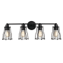 JONATHAN Y Lighting Evelyn 4 Light 30" Wide Bathroom Vanity Light Oil Rubbed Bronze